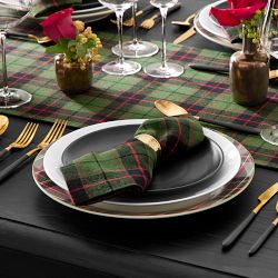 Green Tartan Table Runner