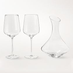 Williams Sonoma Estate Decanter & Cabernet Wine Glasses, Set of 2