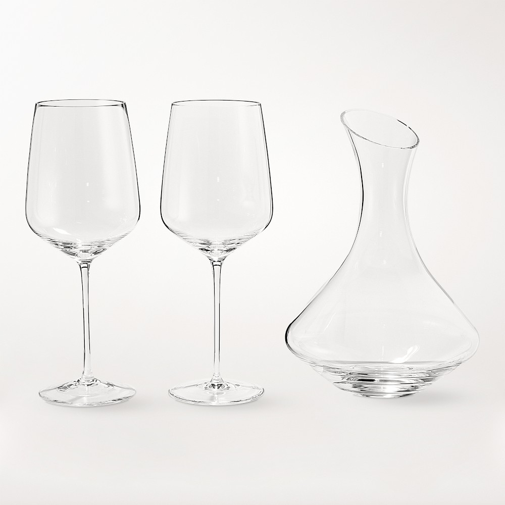 Williams Sonoma Estate Decanter & Cabernet Wine Glasses, Set of 2 - Set of 2