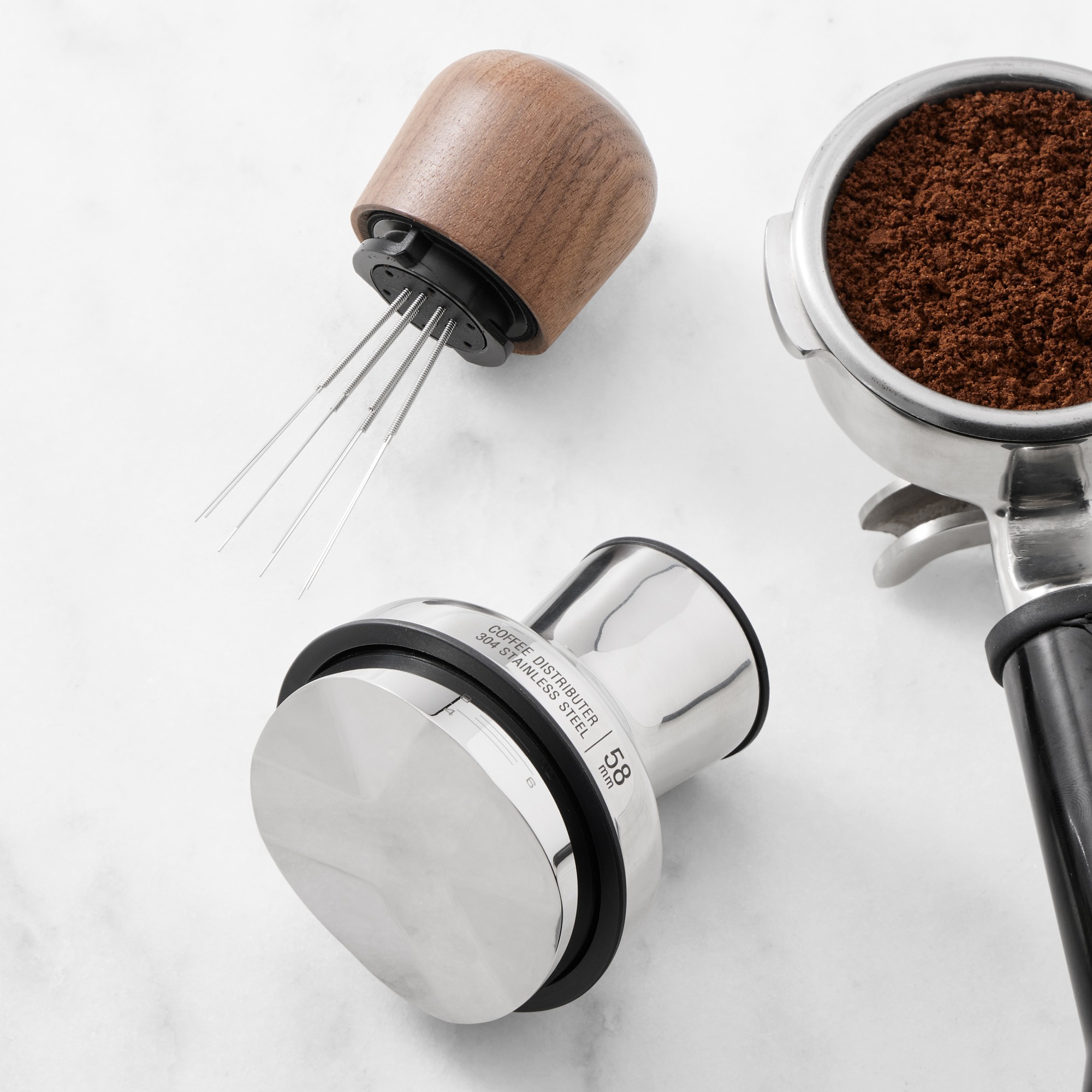 Breville Craft Collection Walnut Distribution Duo Espresso Distribution Tool Sansujyuku sansujyuku.com