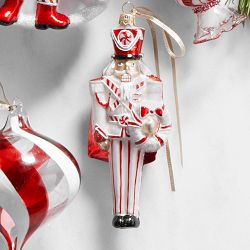Candy Cane Nutcracker Ornament