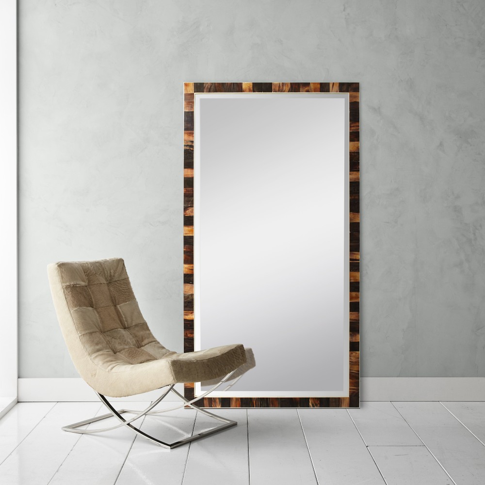 Horn and Bone Leaning Mirror by Williams Sonoma Home