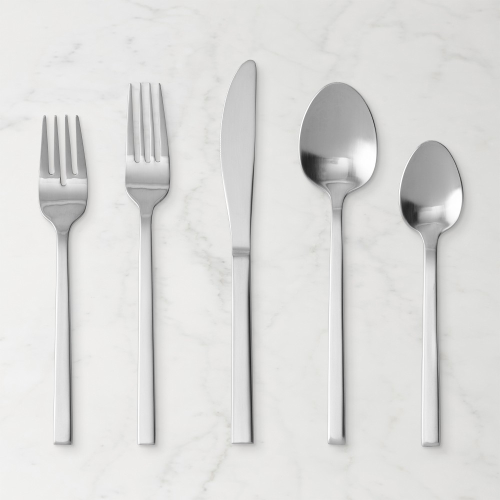 Fortessa Arezzo Flatware Sets - Brushed Silver