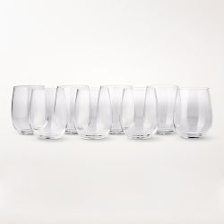 Riedel "O" Stemless Chardonnay Glasses, Pay 6-Get 8