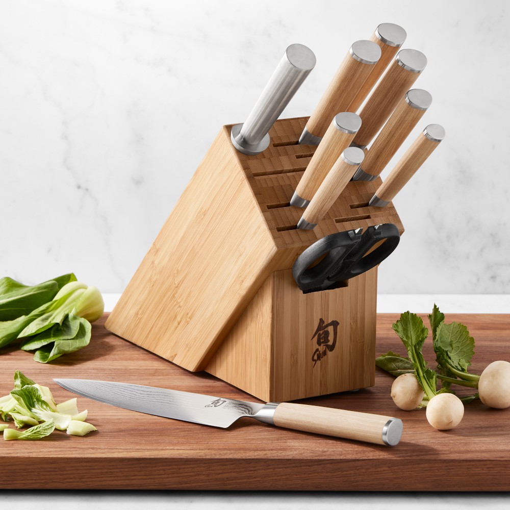 Shun Classic Blonde Knife Block, Set of 11 - Set of 11