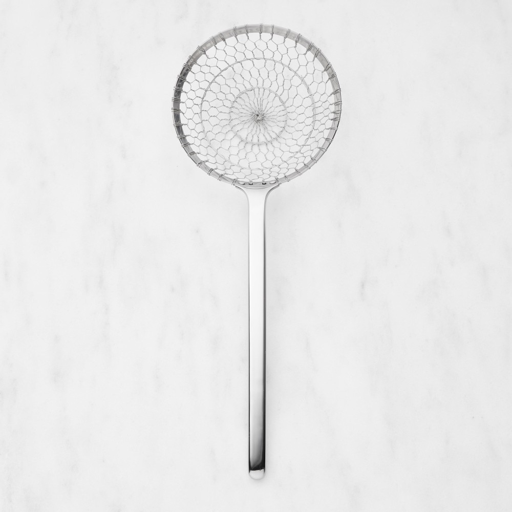 Williams Sonoma Recycled Stainless-Steel Extension Spider Strainer