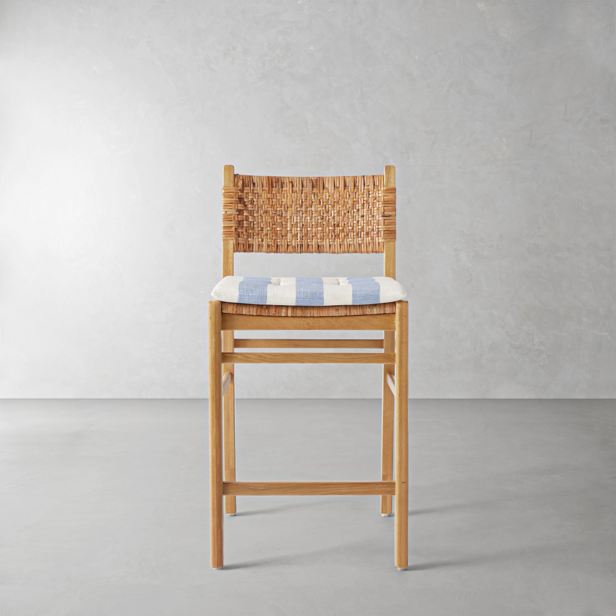 Basketweave Cabana Stripe, Blue