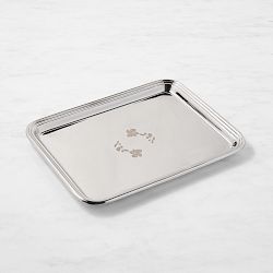 OPEN BOX:Williams Sonoma Home x Josh Young Collette Tray, Polished Nickel, Small