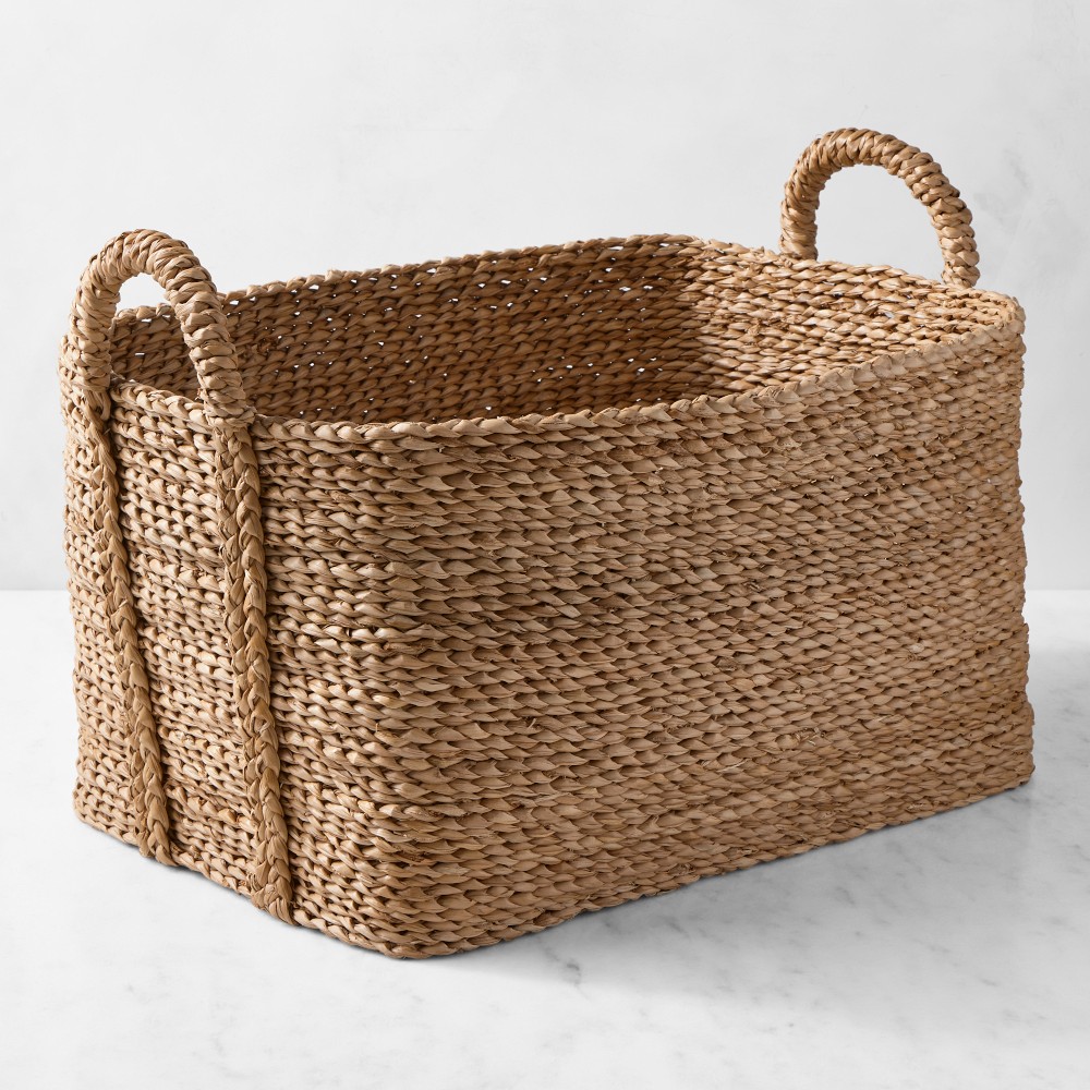 Josh Young x Williams Sonoma Home Eve Woven Basket - Rectangle, 21" X 14" X 16"