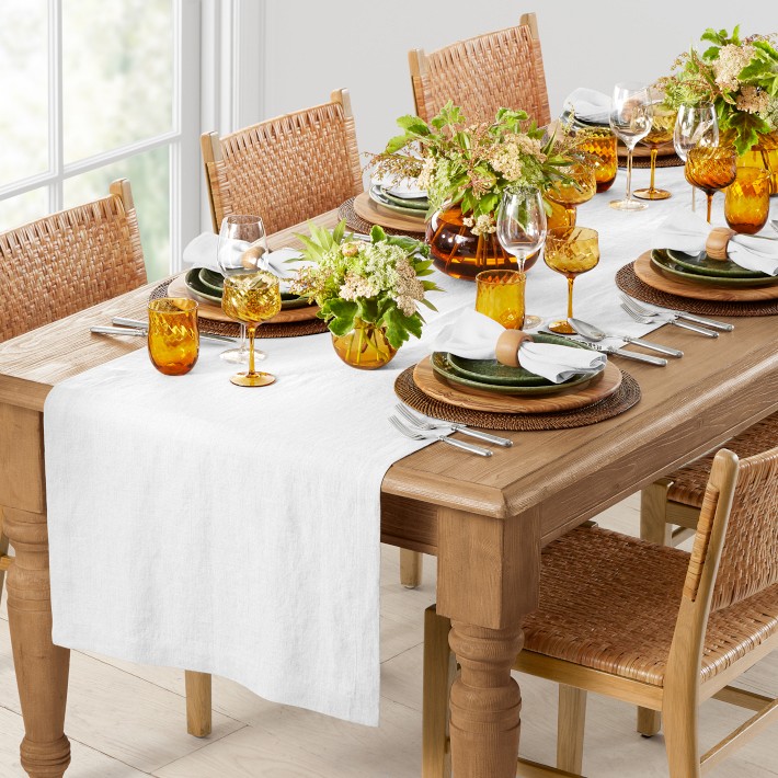 Ticking Stripe Table Runner | Williams Sonoma