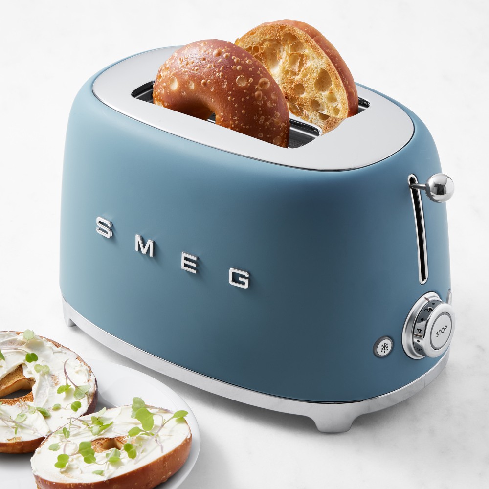 SMEG 2-Slice Toaster - Matte Fog Blue