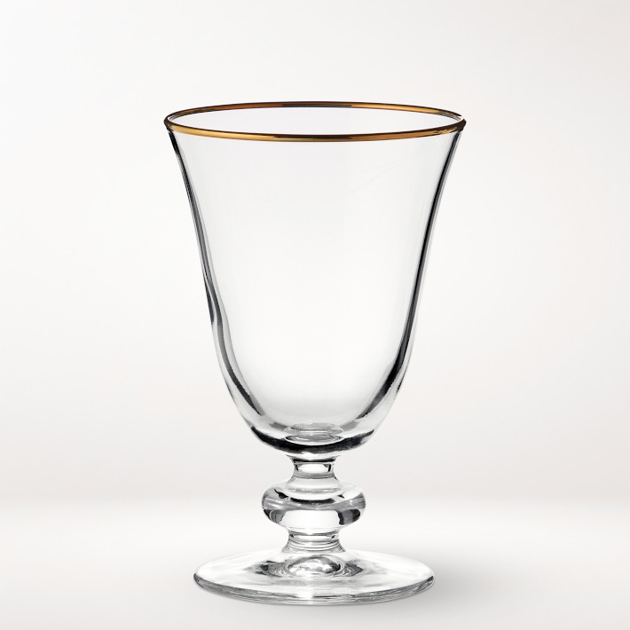 Gold Rim Goblets, 9-oz, Set of 4 | Williams Sonoma