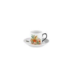 Petites Histoires Espresso Cups &amp; Saucers, Set of 2