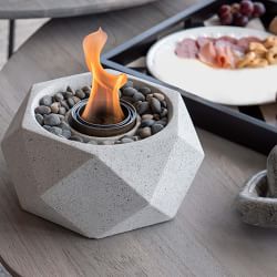 TerraFlame Geo Tabletop Fire Bowl (11")