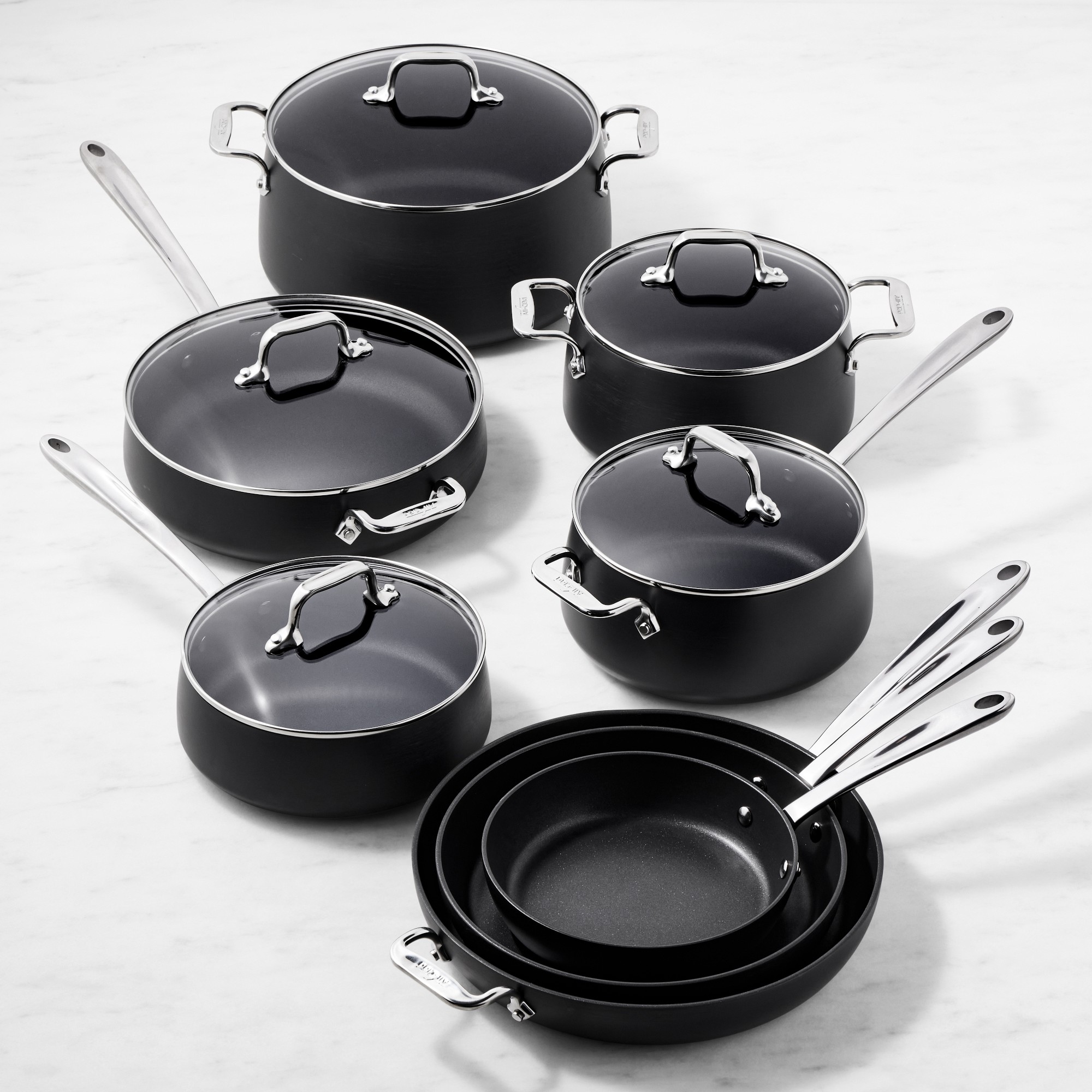 All-Clad HA1 Expert Nonstick 13-Piece Cookware Set Simolary simolary.com