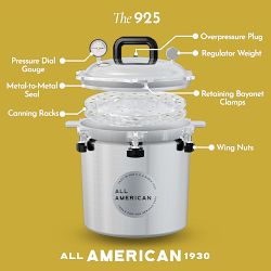 All American Aluminum Pressure Cooker with Rack