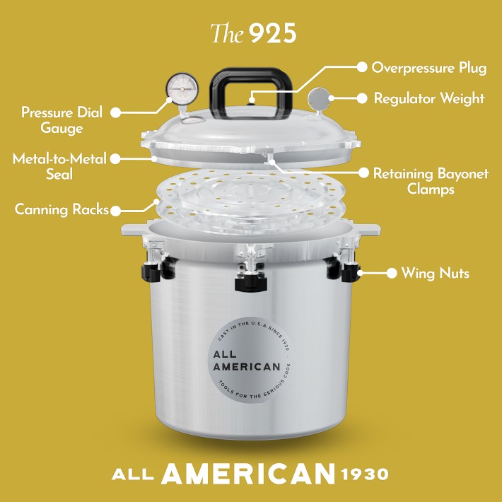 All American Aluminum Pressure Cooker with Rack | Williams Sonoma