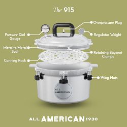 All American Aluminum Pressure Cooker with Rack