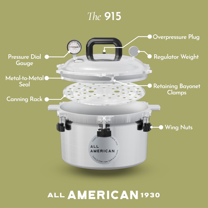 All American Aluminum Pressure Cooker with Rack | Williams Sonoma