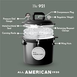 All American Colored Pressure Cooker, 21.5-Qt. with 2 Racks