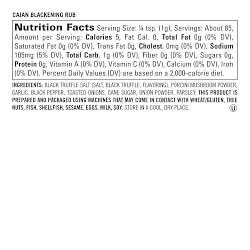 Williams Sonoma Burger Bomb Seasoning, Black Truffle