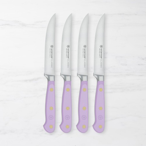 Wusthof Classic Steak Knives, Set of 4, Purple