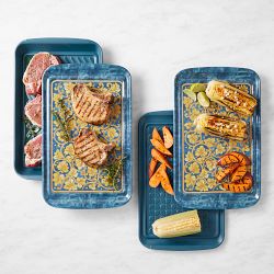 Williams Sonoma Prep/Marinade Trays Set, Palermo Green