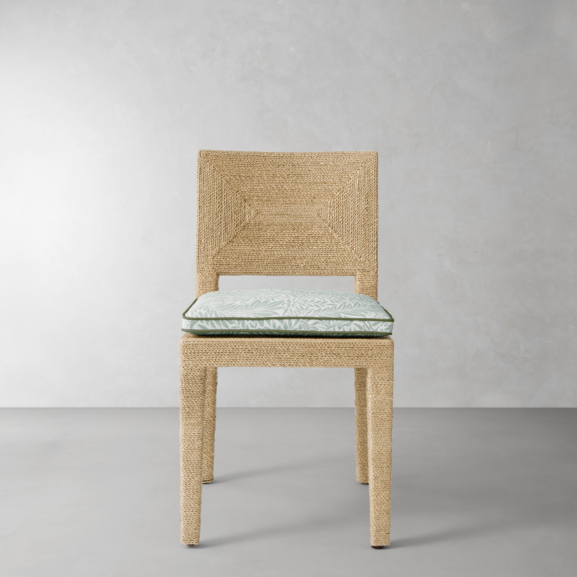 Morris & Co., Larkspur Sage with Fern Piping