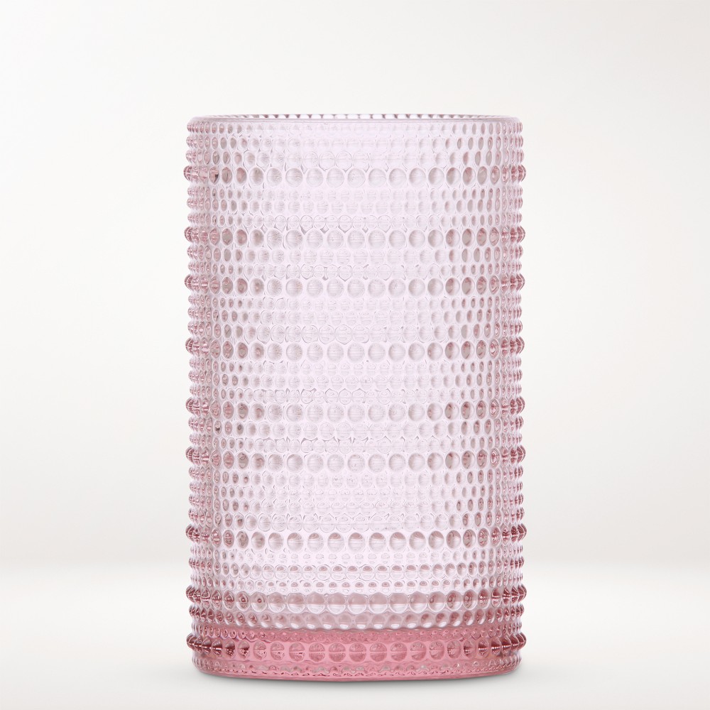 Fortessa Jupiter Tall Tumblers, 13-oz, Set of 6 - 13-oz, Set of 6, Pink