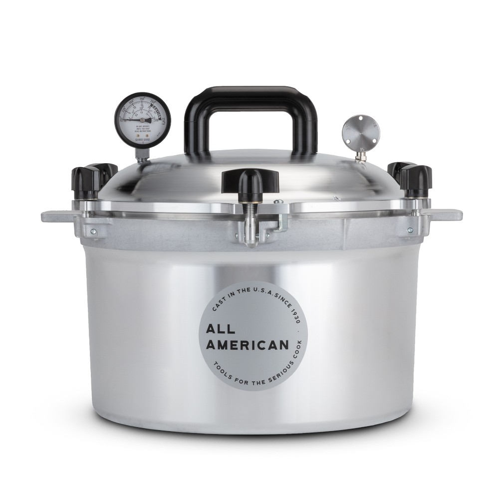 All American Aluminum Pressure Cooker with Rack - 15.5-Qt. with 1 Rack