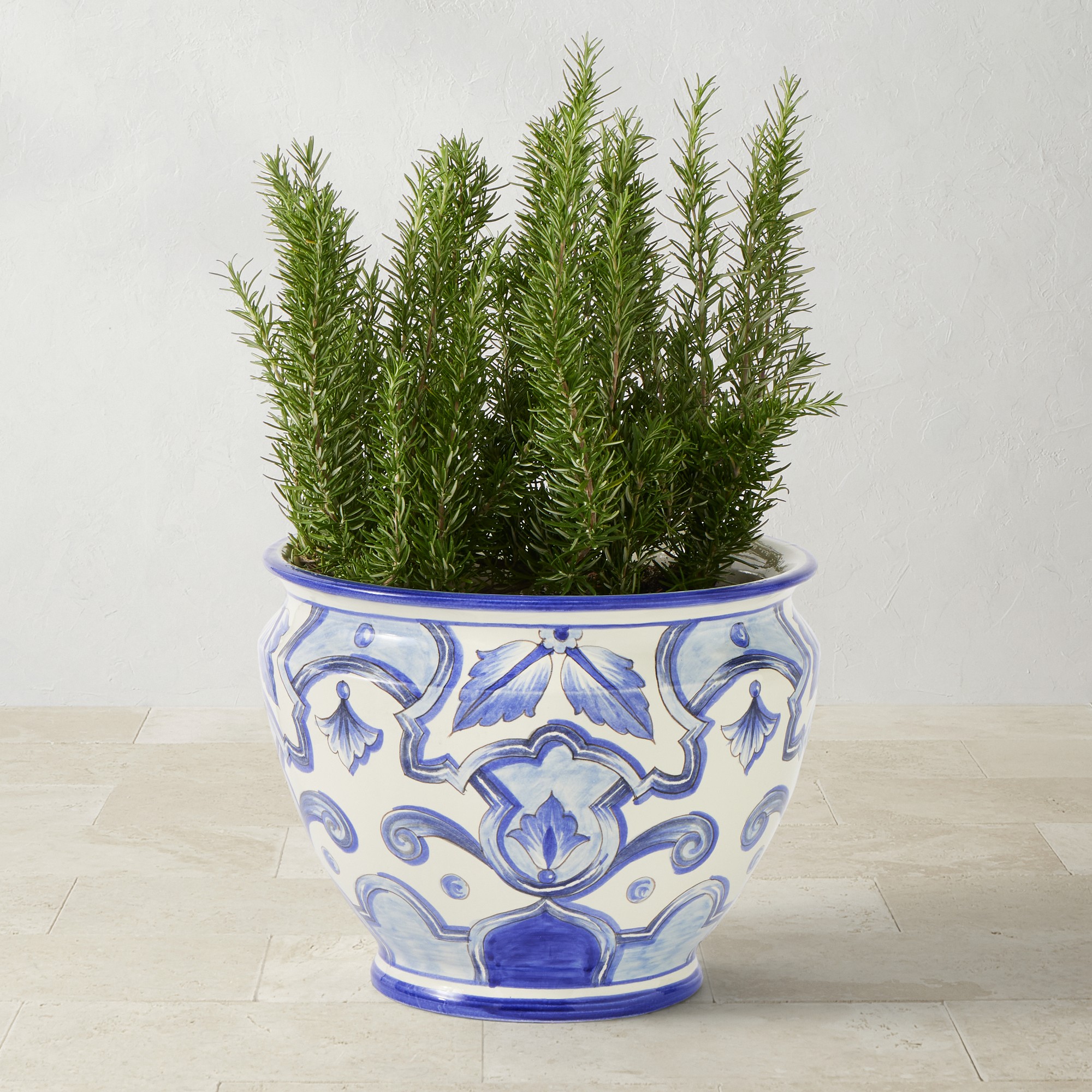 Italian Hand-Painted Capri Planter Simolary simolary.com