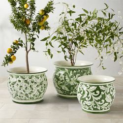 Italian Hand-Painted Tuscany Planter