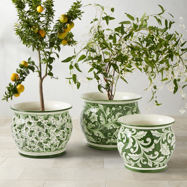 Low Zen Bowl Outdoor Planter | Williams Sonoma