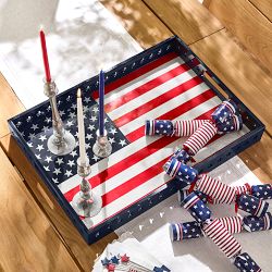 American Flag Serving Tray
