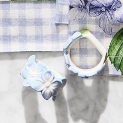 Hydrangea Napkin Rings, Set of 4