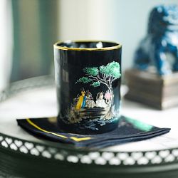 Sheila Bridges x Williams Sonoma Harlem Toile Double-Old Fashioned Glasses