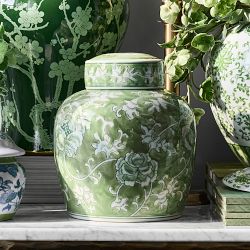 Chinoiserie Lidded Jar