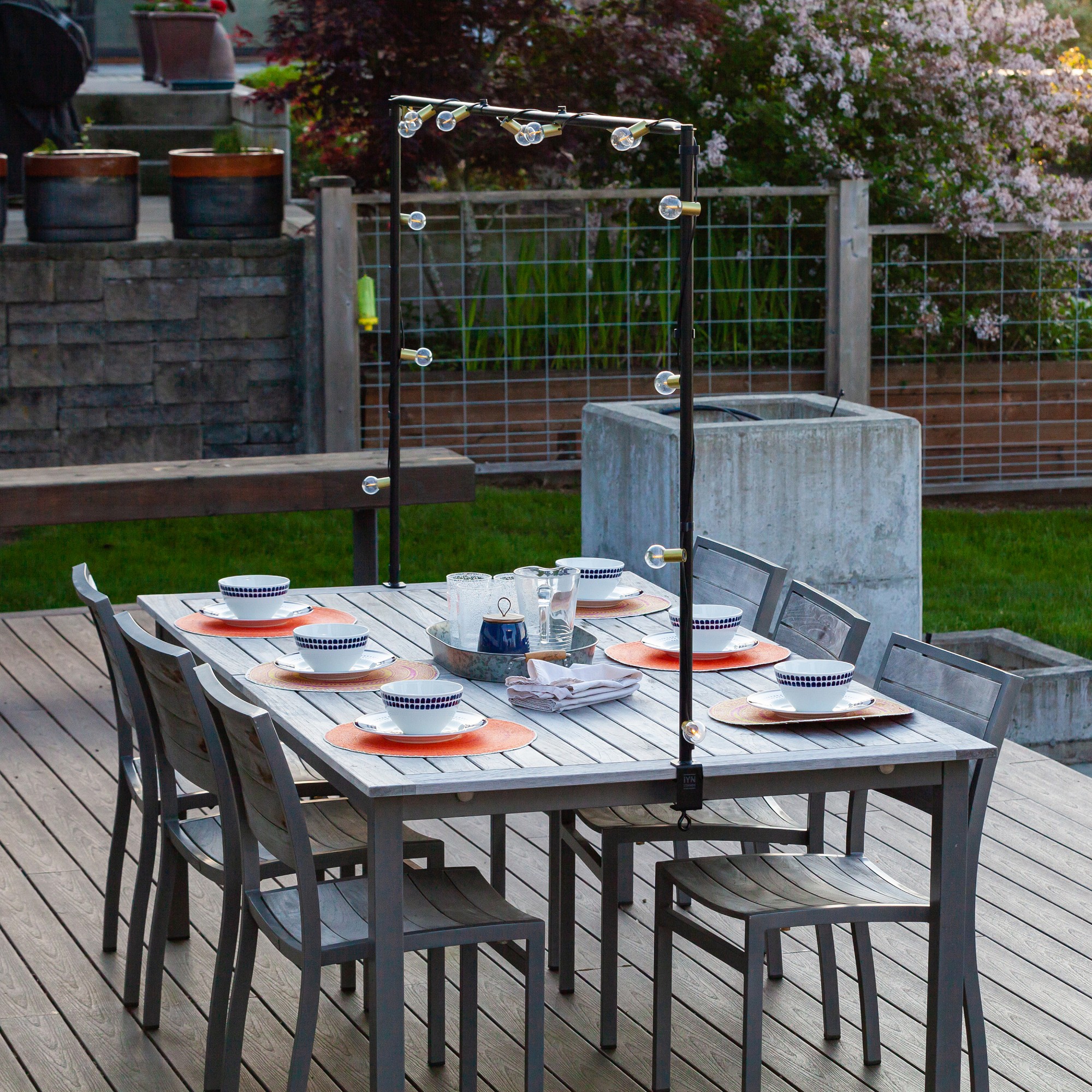 IYN Indoor Outdoor Table Frame for String Lights & Décor Sansujyuku sansujyuku.com