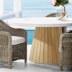 Balboa Round Fiberstone Dining Table (60")