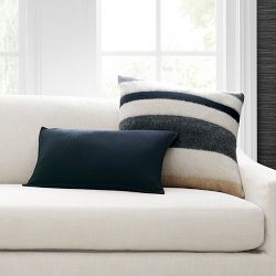 Italian Boiled Wool Stripe Pillow Cover