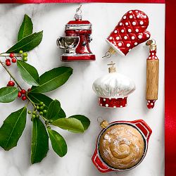 Baking Essentials Glass Ornaments, Set of 4