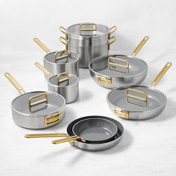 GreenPan™ Stanley Tucci™ Stainless-Steel Ceramic Nonstick 15-Piece Cookware Set