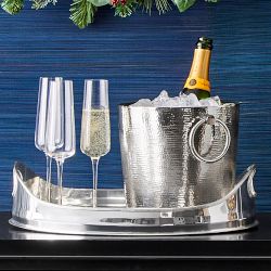 Hammered Stainless-Steel Champagne Bucket