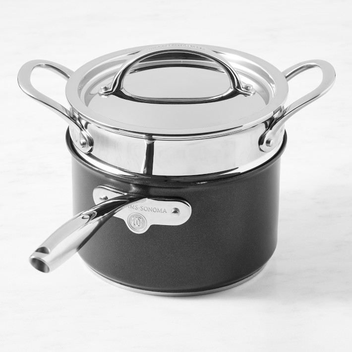 WILLIAMS-SONOMA ステンレス鍋 蓋付き 中型 Signature Stainless-Steel Steamer Insert | Williams Sonoma