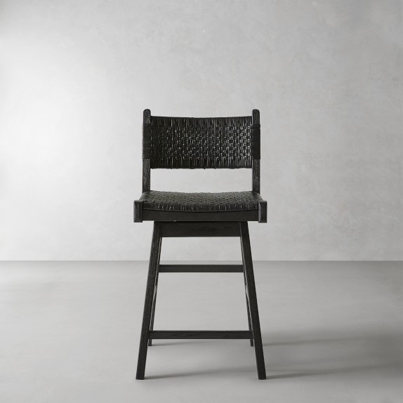Sullivan Swivel Counter Stool, Ebony by Williams Sonoma Home