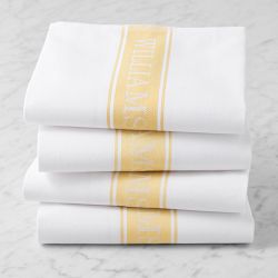 Wililams Sonoma Classic Logo Towels, Set of 4, Lemon Yellow