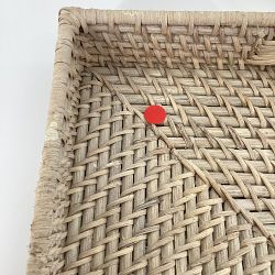 OPEN BOX: Hapao Rectangle Tray, Light Wash, Large