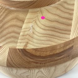 OPEN BOX: Hold Everything Ashwood Pedestal Fruit Bowl, Medium