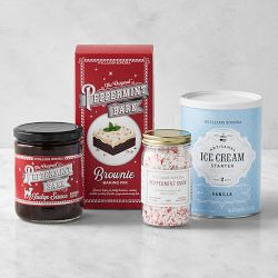 Williams Sonoma Peppermint Bark Brownie Sundae Set