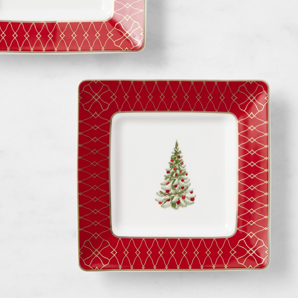 Noel Square Appetizer Plates | Williams Sonoma